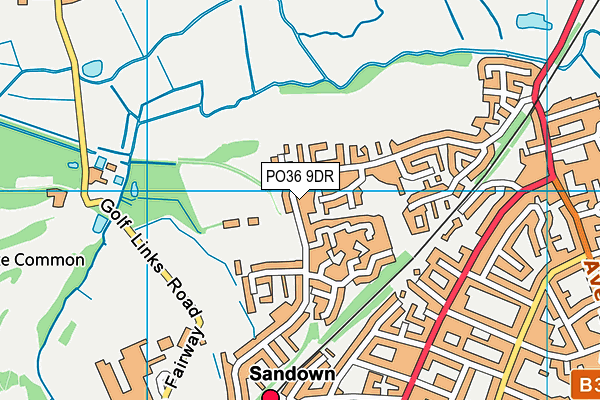 PO36 9DR map - OS VectorMap District (Ordnance Survey)