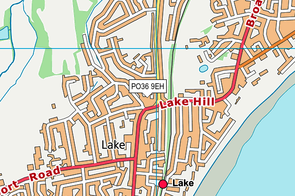 PO36 9EH map - OS VectorMap District (Ordnance Survey)