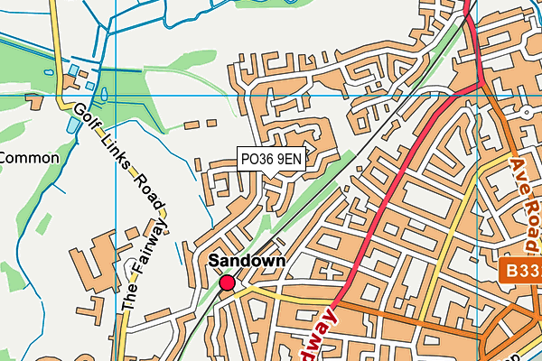 PO36 9EN map - OS VectorMap District (Ordnance Survey)