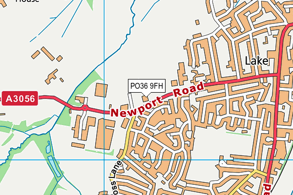 PO36 9FH map - OS VectorMap District (Ordnance Survey)