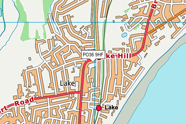 PO36 9HF map - OS VectorMap District (Ordnance Survey)