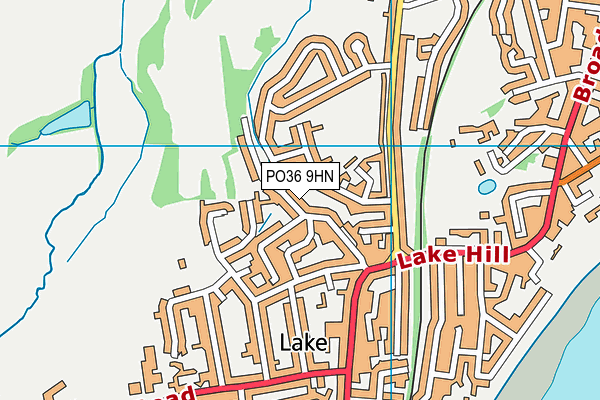 PO36 9HN map - OS VectorMap District (Ordnance Survey)