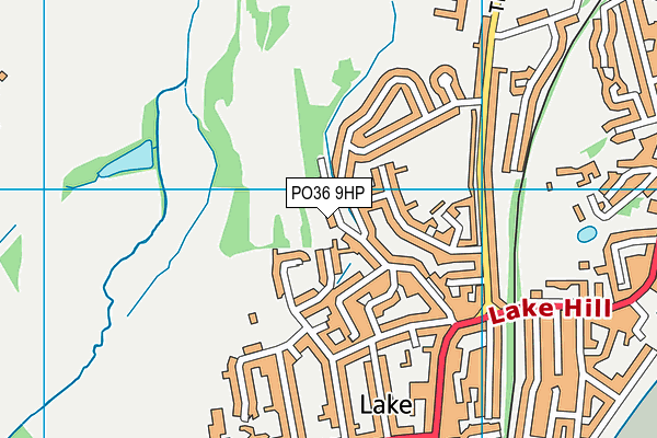 PO36 9HP map - OS VectorMap District (Ordnance Survey)