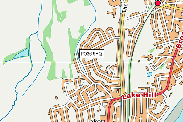 PO36 9HQ map - OS VectorMap District (Ordnance Survey)