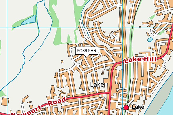 PO36 9HR map - OS VectorMap District (Ordnance Survey)