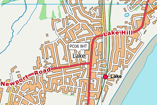 PO36 9HT map - OS VectorMap District (Ordnance Survey)