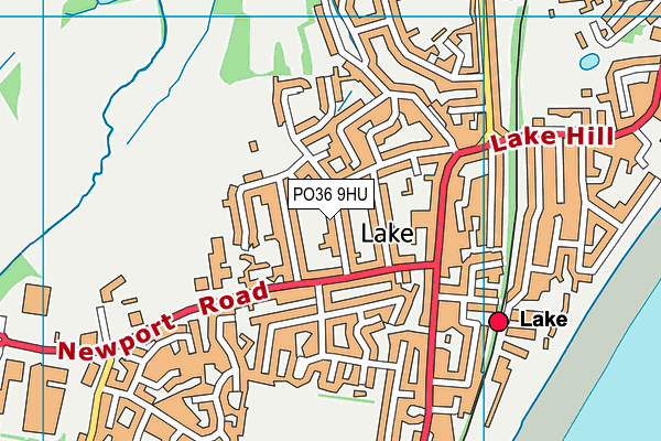 PO36 9HU map - OS VectorMap District (Ordnance Survey)