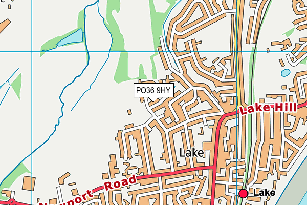 PO36 9HY map - OS VectorMap District (Ordnance Survey)