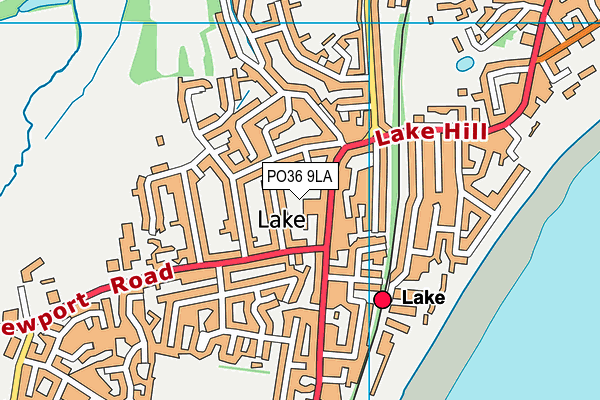 PO36 9LA map - OS VectorMap District (Ordnance Survey)