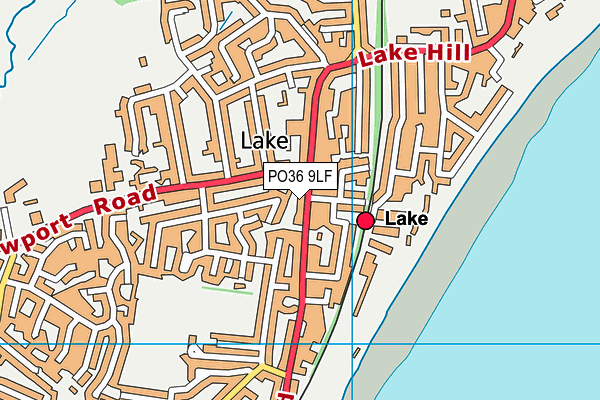 PO36 9LF map - OS VectorMap District (Ordnance Survey)