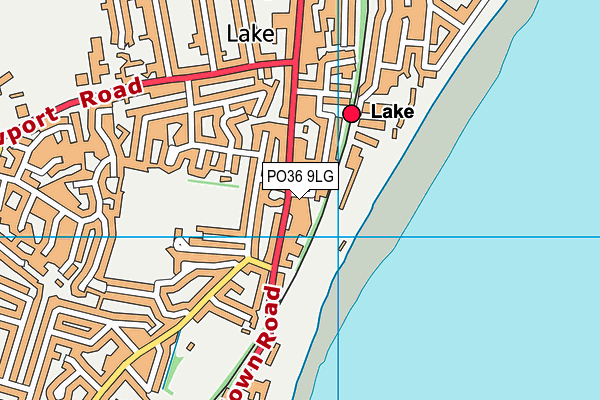 PO36 9LG map - OS VectorMap District (Ordnance Survey)