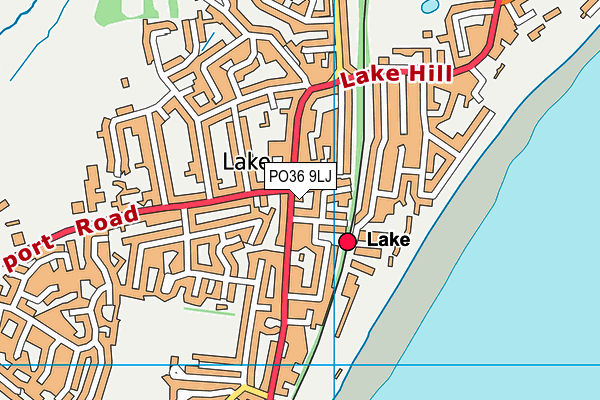 PO36 9LJ map - OS VectorMap District (Ordnance Survey)