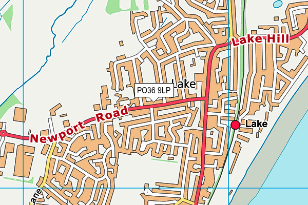 PO36 9LP map - OS VectorMap District (Ordnance Survey)