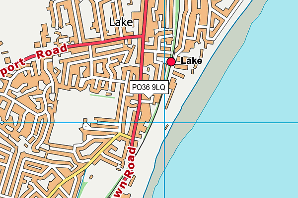 PO36 9LQ map - OS VectorMap District (Ordnance Survey)