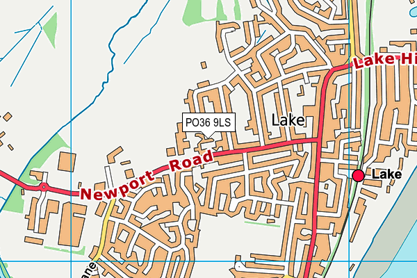 PO36 9LS map - OS VectorMap District (Ordnance Survey)