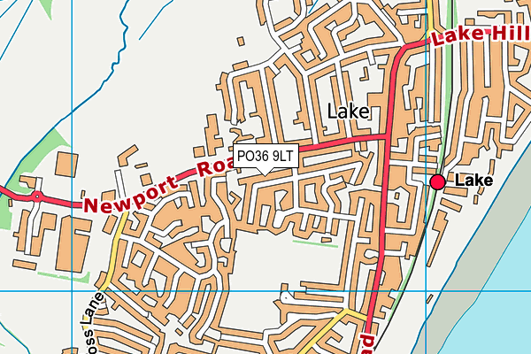 PO36 9LT map - OS VectorMap District (Ordnance Survey)