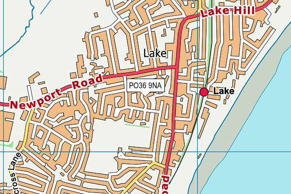 PO36 9NA map - OS VectorMap District (Ordnance Survey)