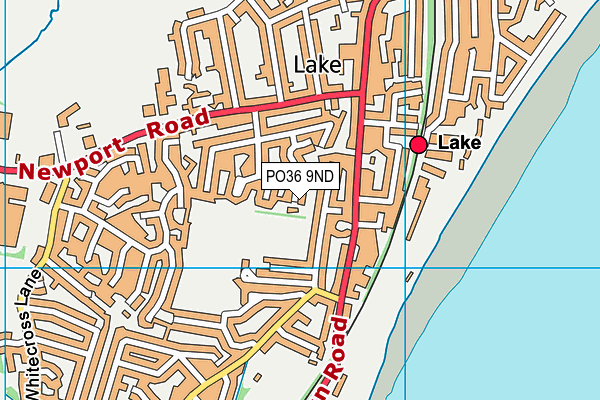 PO36 9ND map - OS VectorMap District (Ordnance Survey)