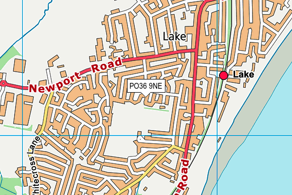 PO36 9NE map - OS VectorMap District (Ordnance Survey)