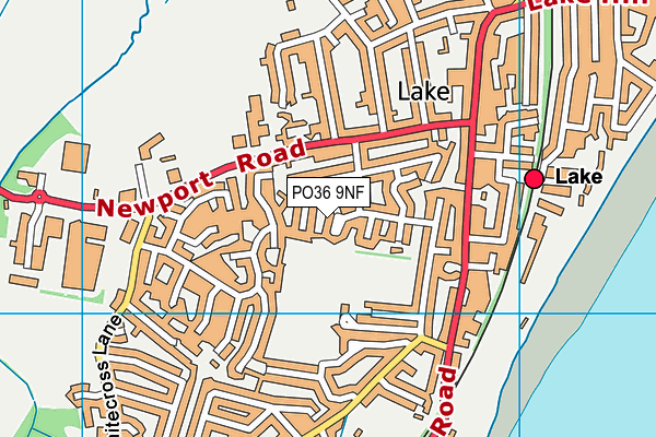 PO36 9NF map - OS VectorMap District (Ordnance Survey)