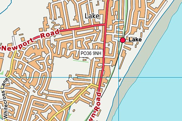 PO36 9NH map - OS VectorMap District (Ordnance Survey)