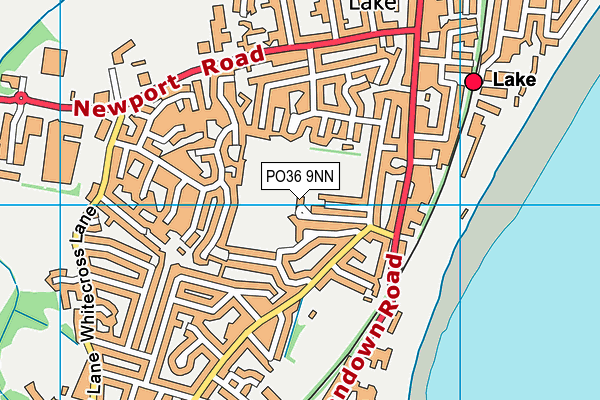 PO36 9NN map - OS VectorMap District (Ordnance Survey)