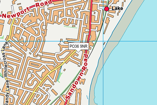 PO36 9NR map - OS VectorMap District (Ordnance Survey)