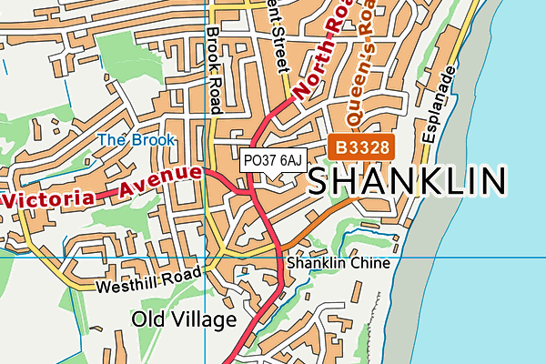 Map of SHANKLIN THEATRE LIMITED at district scale