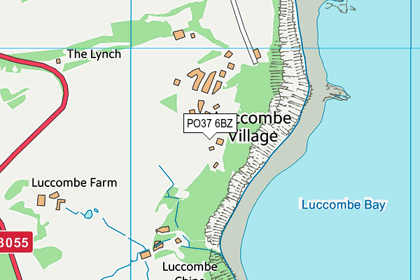 PO37 6BZ map - OS VectorMap District (Ordnance Survey)