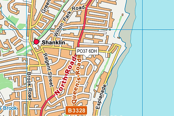 Map of SHANKLIN UNDERCLIFF BEACH HIRE LIMITED at district scale