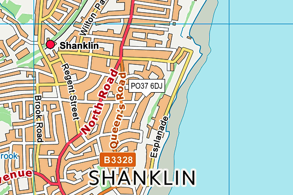 PO37 6DJ map - OS VectorMap District (Ordnance Survey)