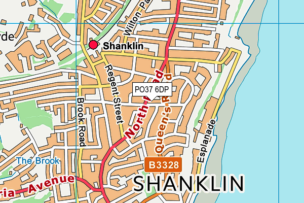 PO37 6DP map - OS VectorMap District (Ordnance Survey)