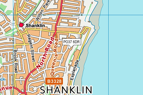 PO37 6DR map - OS VectorMap District (Ordnance Survey)