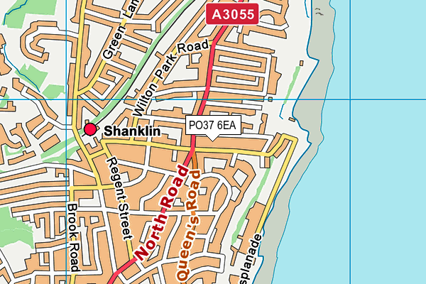 PO37 6EA map - OS VectorMap District (Ordnance Survey)