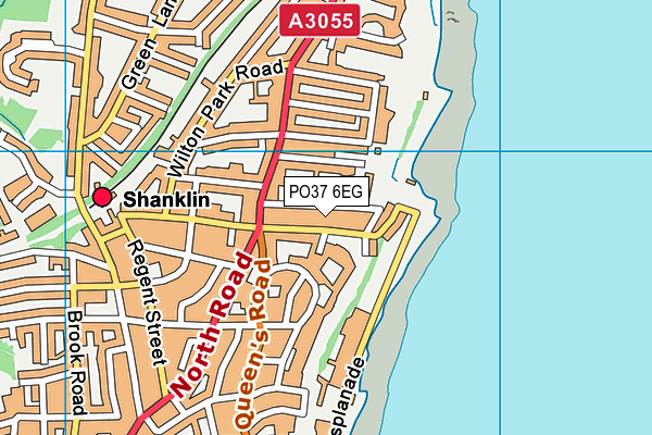 PO37 6EG map - OS VectorMap District (Ordnance Survey)