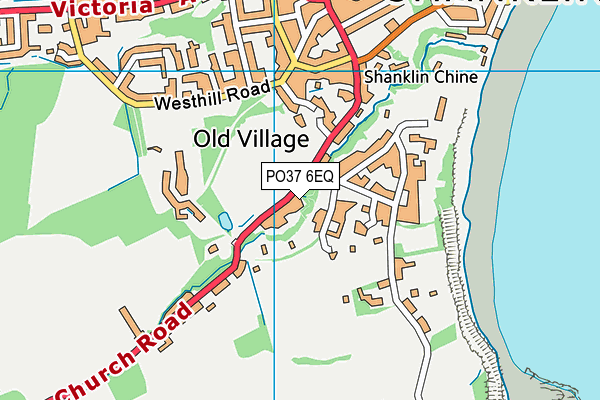 PO37 6EQ map - OS VectorMap District (Ordnance Survey)