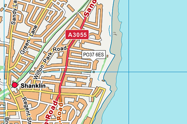 PO37 6ES map - OS VectorMap District (Ordnance Survey)