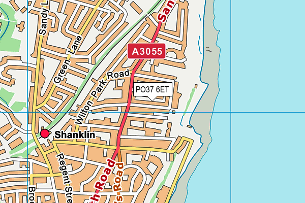 PO37 6ET map - OS VectorMap District (Ordnance Survey)