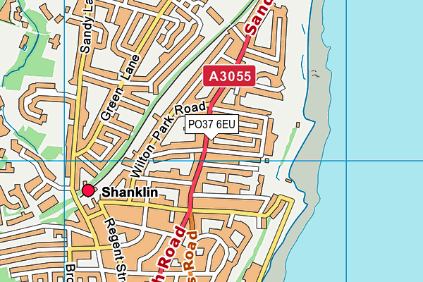 PO37 6EU map - OS VectorMap District (Ordnance Survey)