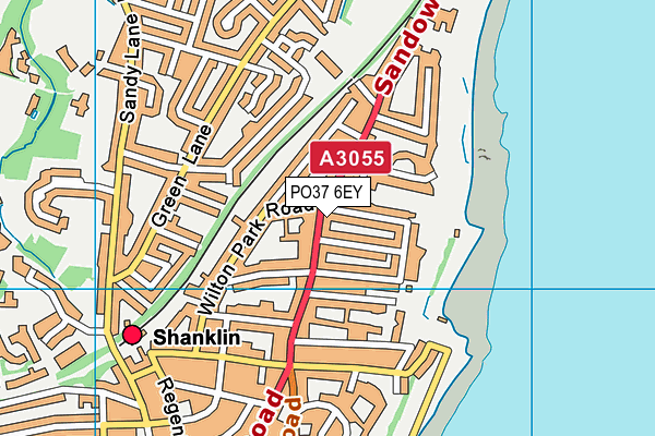 PO37 6EY map - OS VectorMap District (Ordnance Survey)