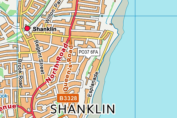 PO37 6FA map - OS VectorMap District (Ordnance Survey)