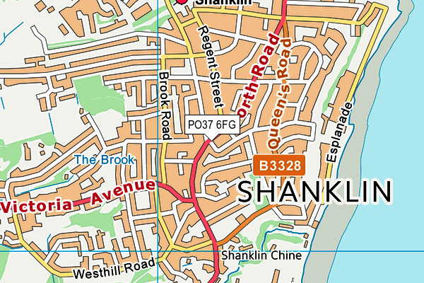 PO37 6FG map - OS VectorMap District (Ordnance Survey)