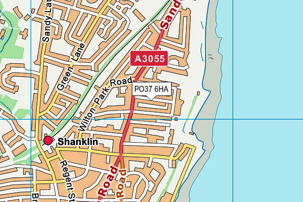 PO37 6HA map - OS VectorMap District (Ordnance Survey)