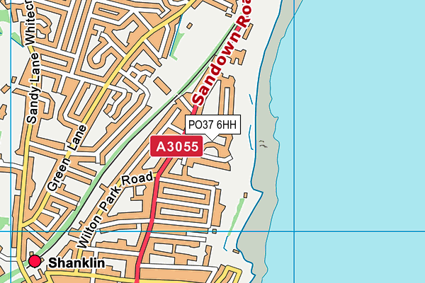 PO37 6HH map - OS VectorMap District (Ordnance Survey)