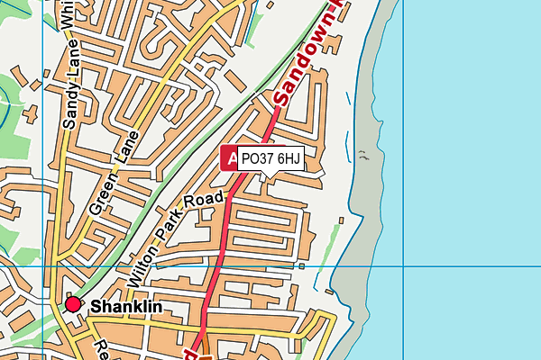 PO37 6HJ map - OS VectorMap District (Ordnance Survey)