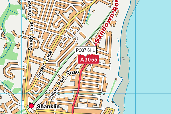 PO37 6HL map - OS VectorMap District (Ordnance Survey)