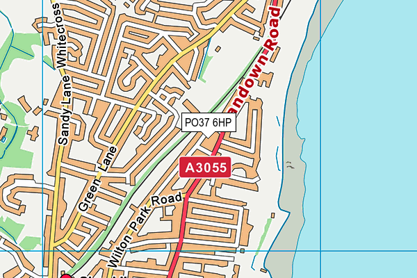 PO37 6HP map - OS VectorMap District (Ordnance Survey)