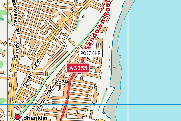 PO37 6HR map - OS VectorMap District (Ordnance Survey)