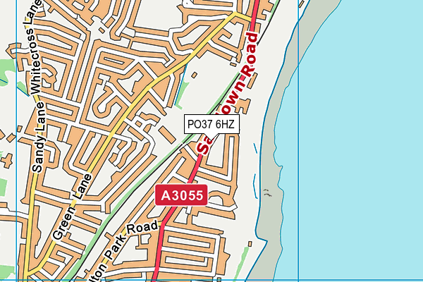 PO37 6HZ map - OS VectorMap District (Ordnance Survey)