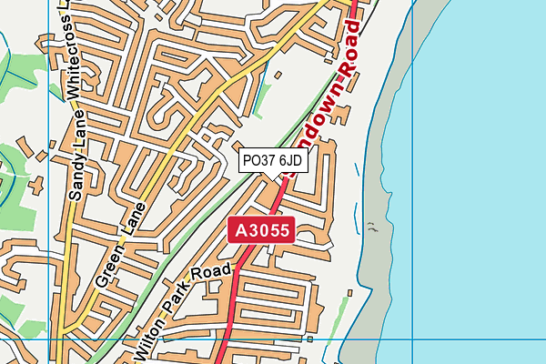 PO37 6JD map - OS VectorMap District (Ordnance Survey)